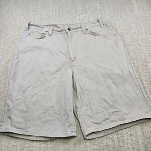 Vintage Levis 560 Shorts‎ Men 36 READ* USA Made Loose Fit Baggy Beige Jorts